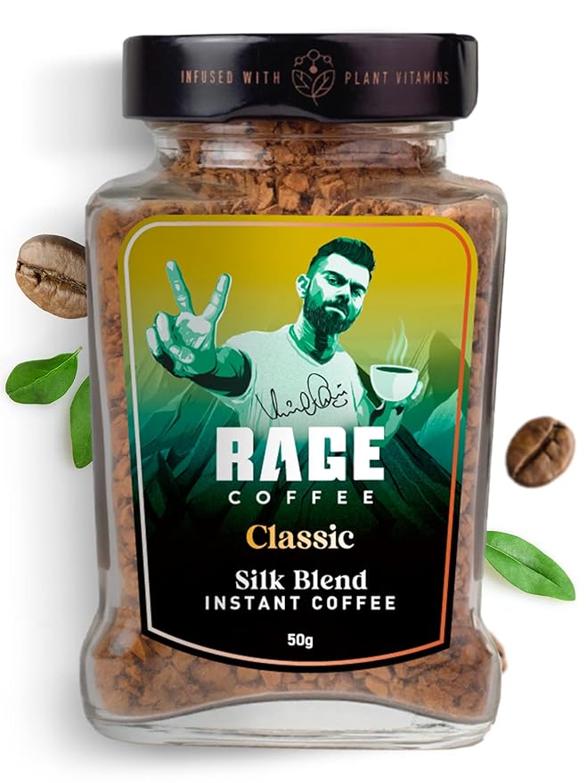 Rage Coffee Premium Silk Blend Classic 50g of 100 Pure Arabica Beans