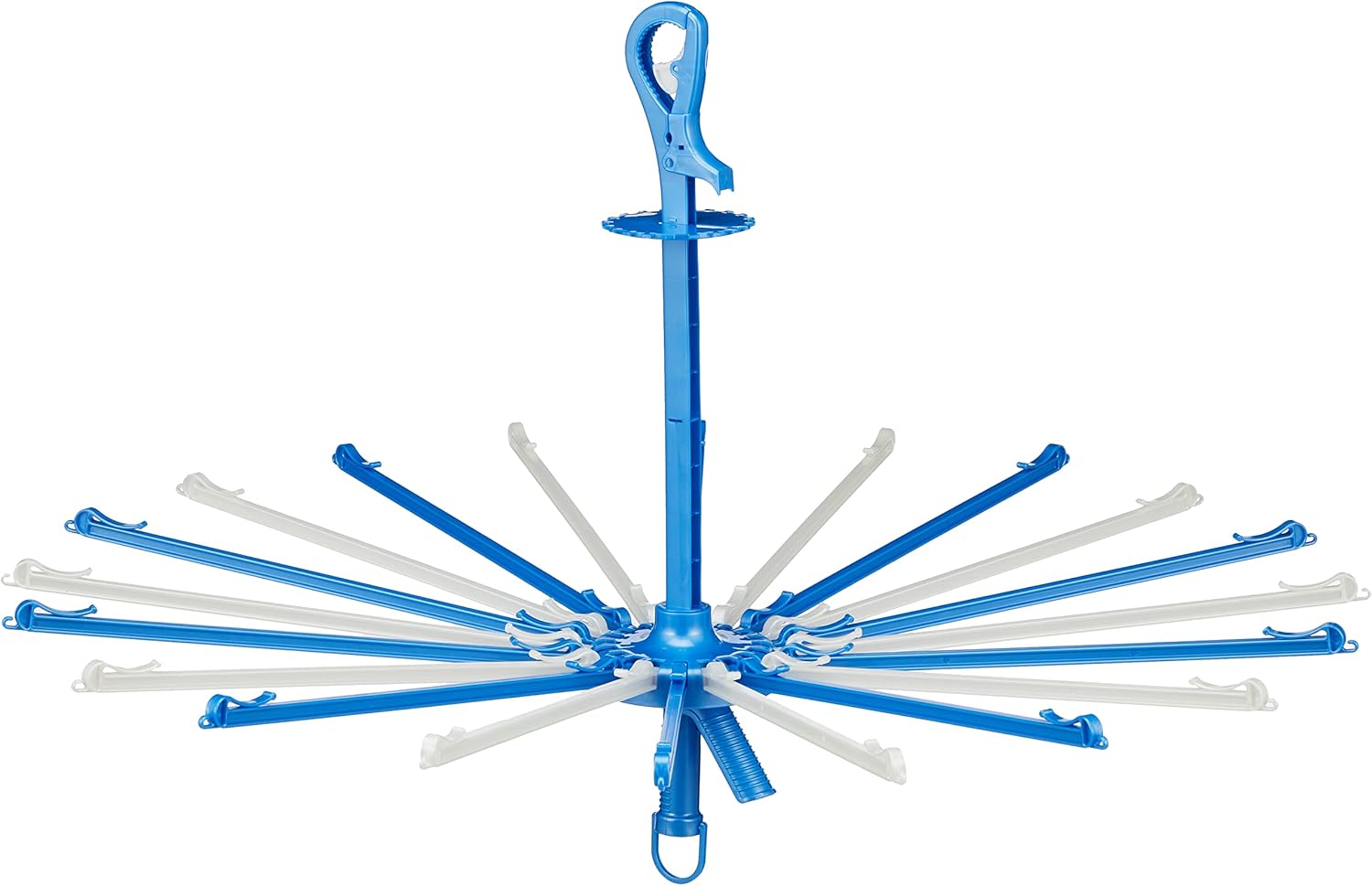 Towa Sangyo Laundry Hanger, Neosool Super Catch Parasol Hanger, Pack of 20, White/Blue, Approx. Diameter 33.3 x Height 20.5 inches (84.5 x 52 cm)