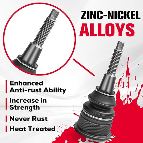 Miniatura 6 de KSP Brazos de control superiores para Ram 1500, brazos de suspensión tubulares de elevación de 2 a 4 pulgadas con rótula para D-odge1500 2WD 4WD