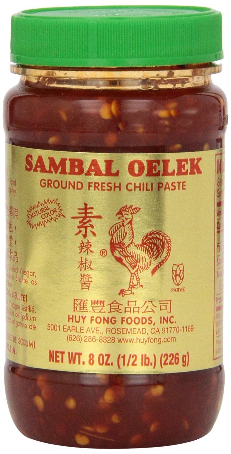 Huy Fong Sambal Oekel, 8-Ounce Jars (Pack of 24)