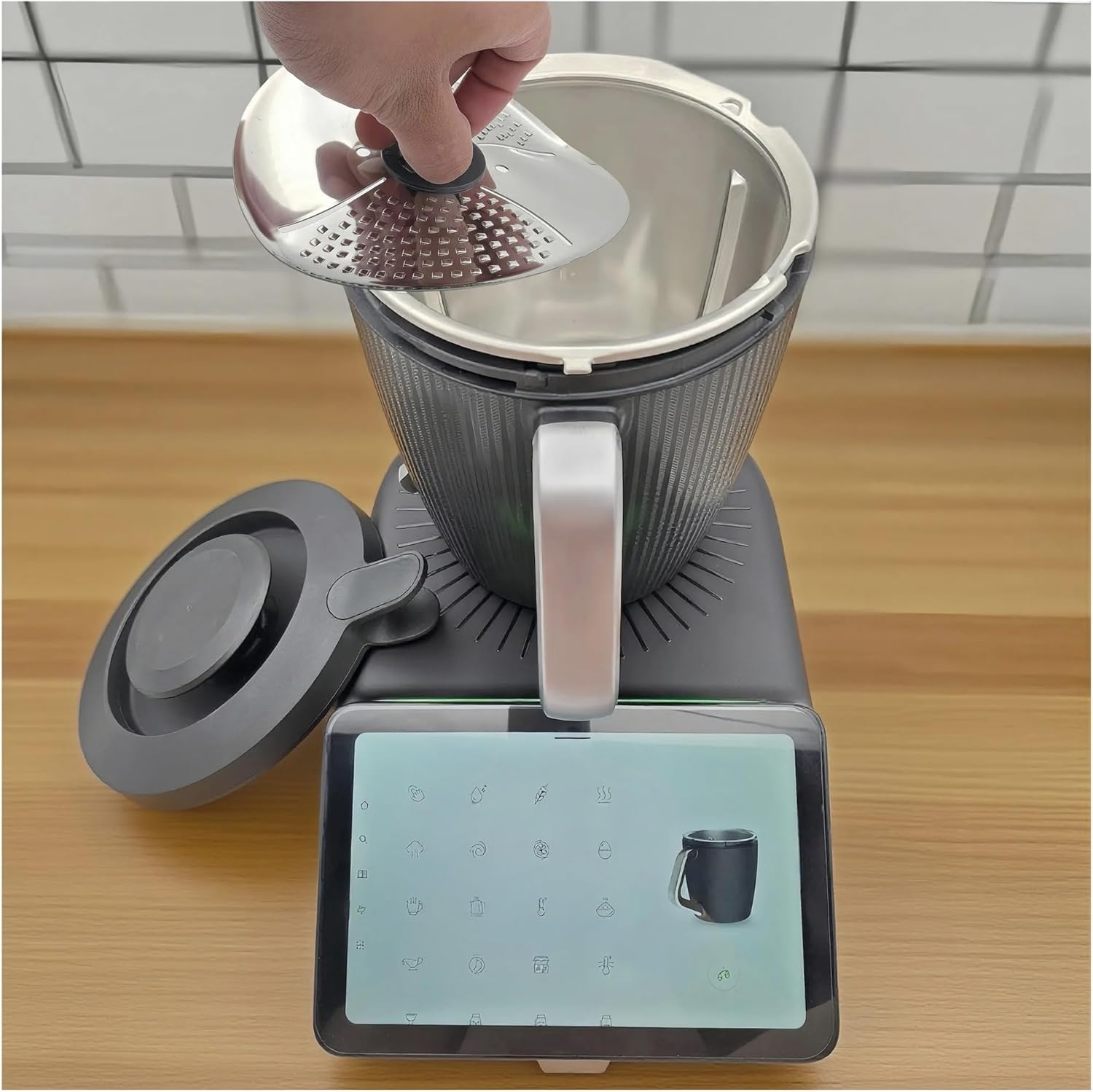 TM7 Protective Cover Peeler Cutter, Blade Cover Attachment, Compatible For Thermomix, TM6 TM5 TM7 Vegetables Stainless Steel, Kitchen Accesso
