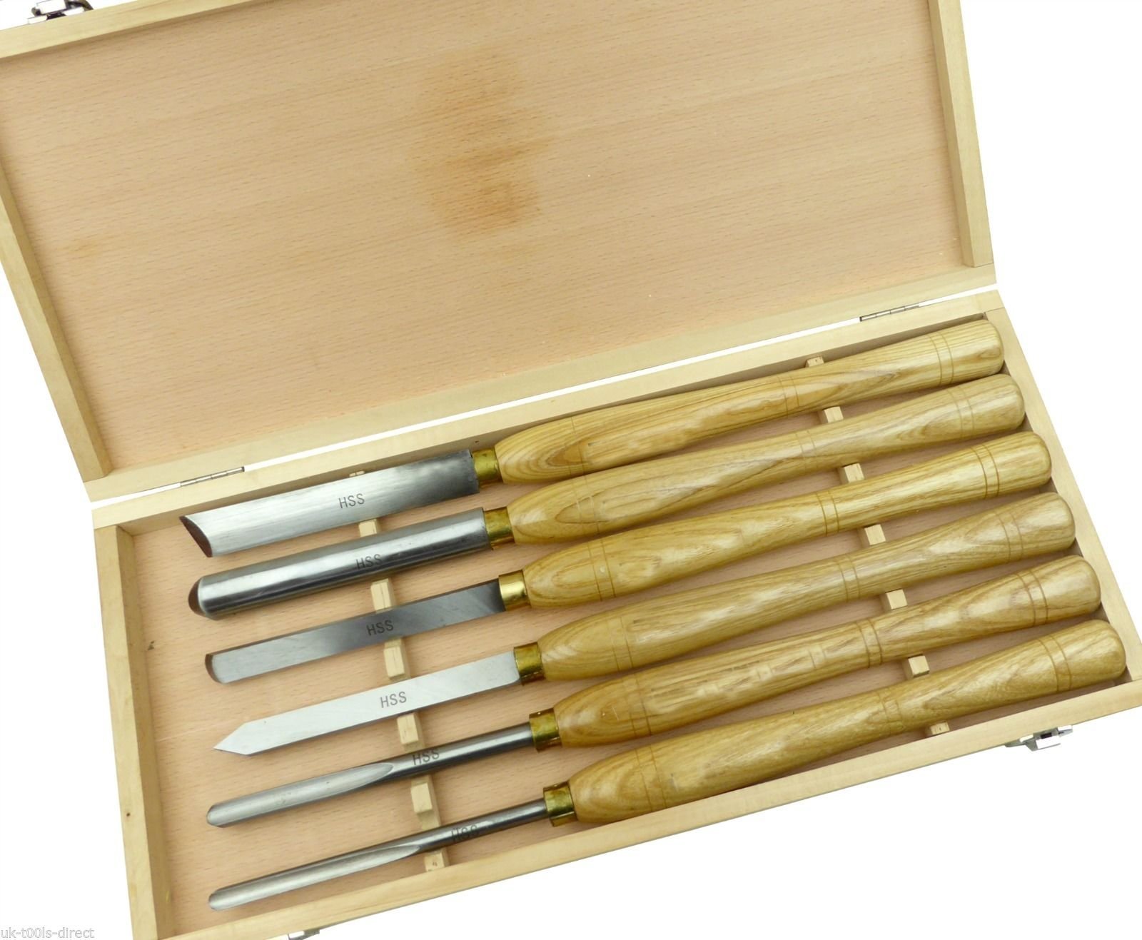 Quality 6pc HSS Wood Turning/Lathe Chisel Set Carpentry Etc New TZ WW058