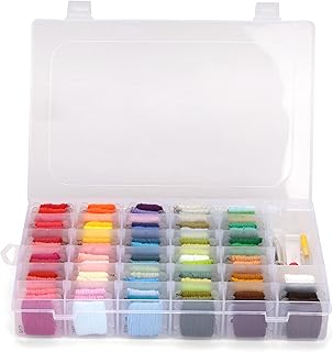 YKUKIZEE 100 Colors Embroidery Floss Cross Stitch Thread Kit, Friendship Bracelets Floss with Storage Box, Embroidery Thread Bracelet String Set for Sewing DIY Arts Crafts