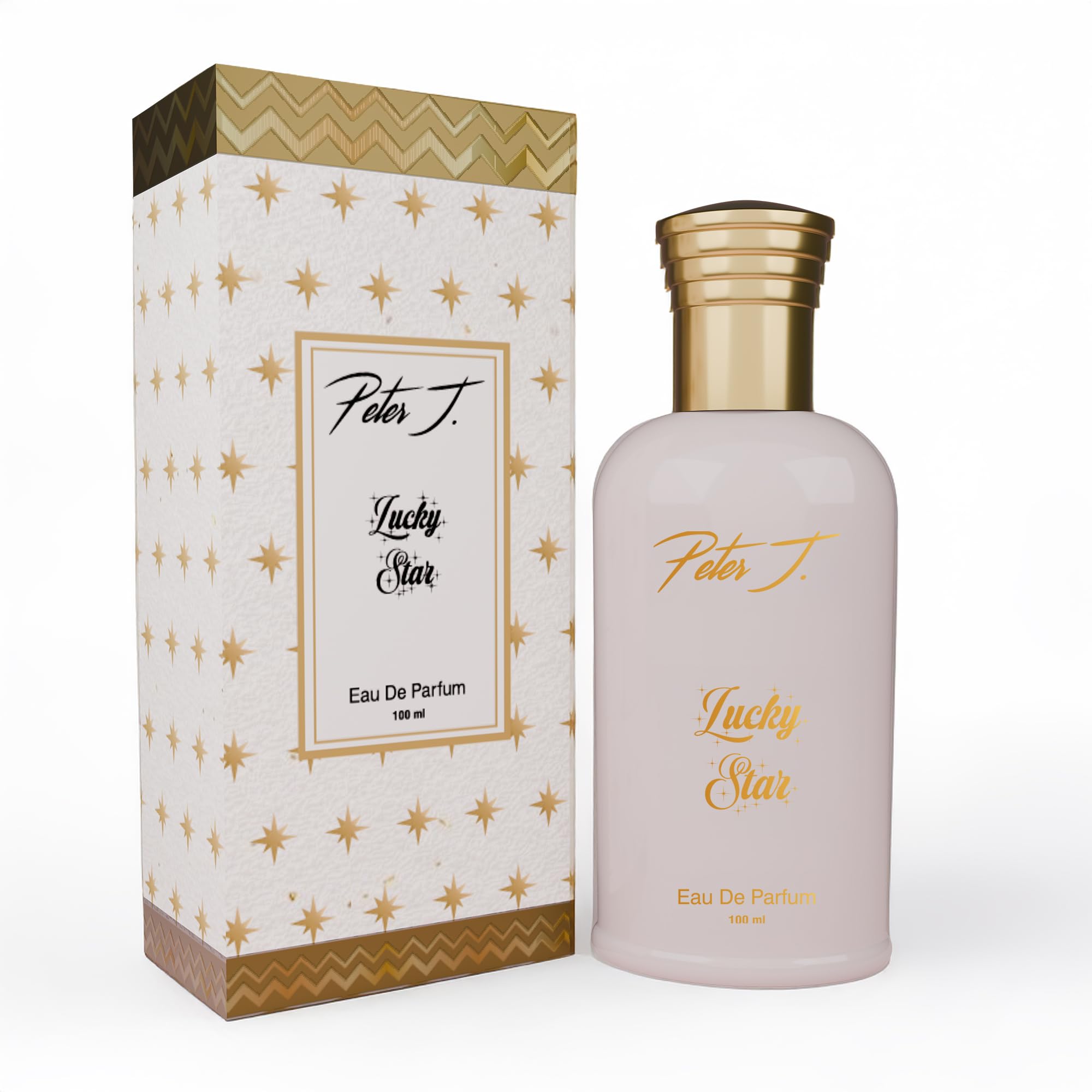 Peter J Lucky Star Eau De Parfum 100ml | Sweet Fruity Elegance with Camphor, Rose, Jasmine, Sandalwood & Musk | Long-Lasting Unisex Luxury Fragrance | Classic Yet Modern Perfume for Men & Women