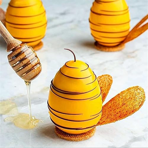 Miniatura 6 de FVVMEED Moldes de silicona para huevos de Pascua con 8 cavidades, molde de mousse para tartas, molde antiadherente 3D para hornear, postre, pastel