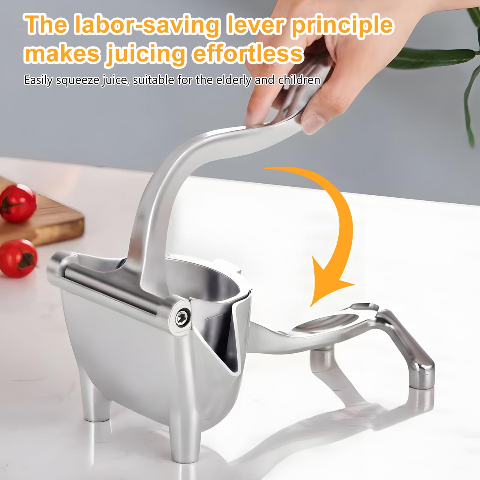 Aluminiumlegering Juicer Hand Press-Heavy Duty Hand Juicer Handpers Handpers Voor Citroen Granaatappel Oranje-Keuken Tool (7.8 * 3.35 inch