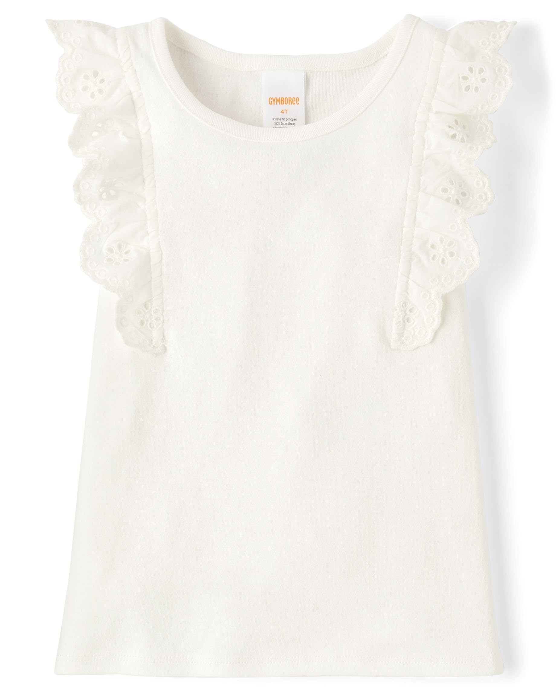 Gymboree Girls' and Toddler Sleeveless Embroidered Top