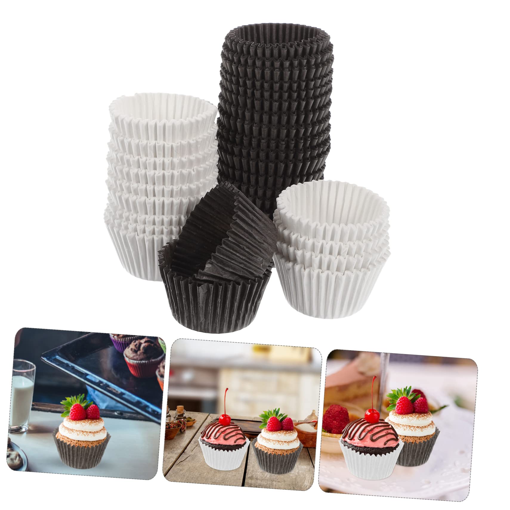 1000 Moldes para Mini Muffins de Papel Anti Grasa, Capacillos para Hornear Cupcakes y Muffins, sin Olores, para Baby Showers