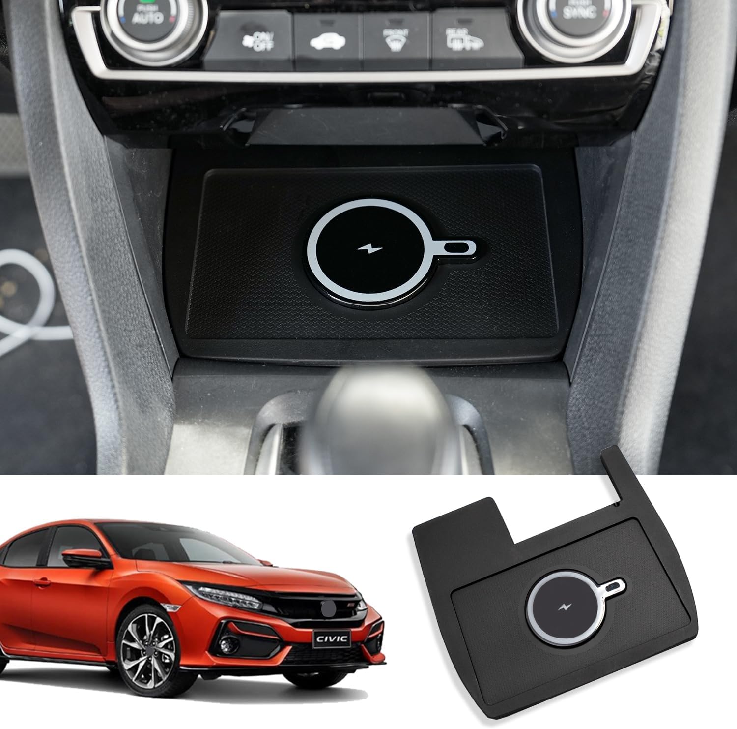 Xipoo Wireless Charger Compatible with 20162021 Honda Civic Fast Charging