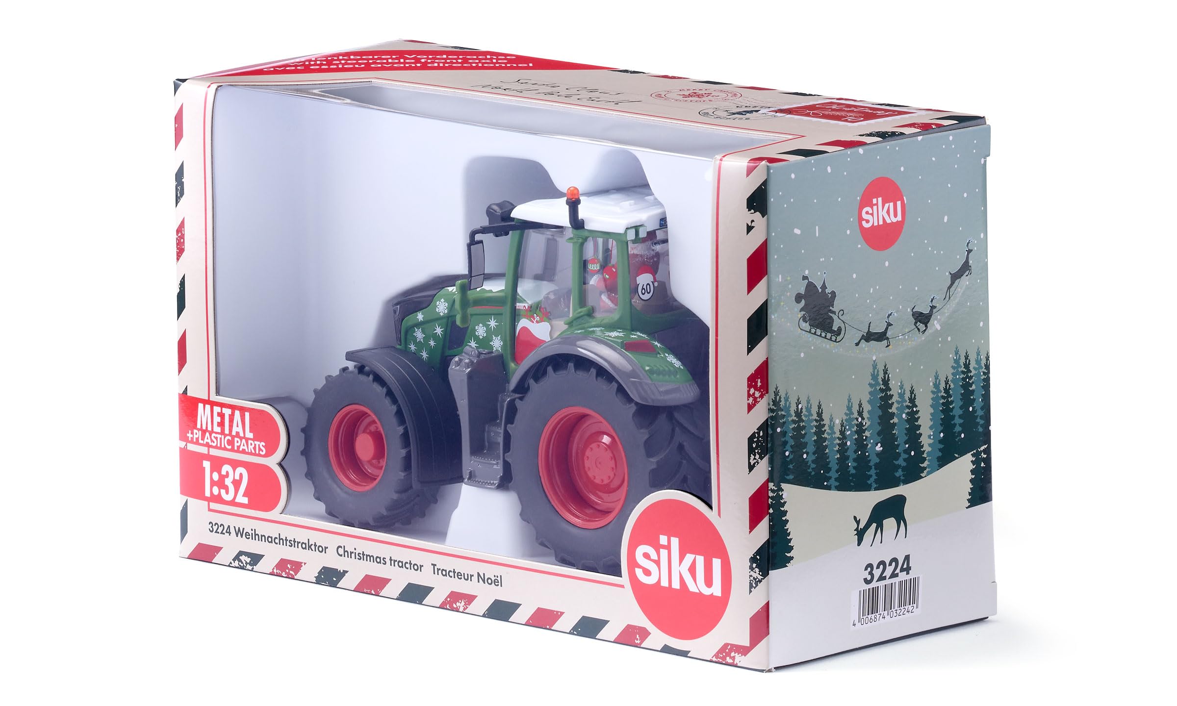 siku 3224, Weihnachtstraktor Fendt 728 Vario, 1:32, Inkl