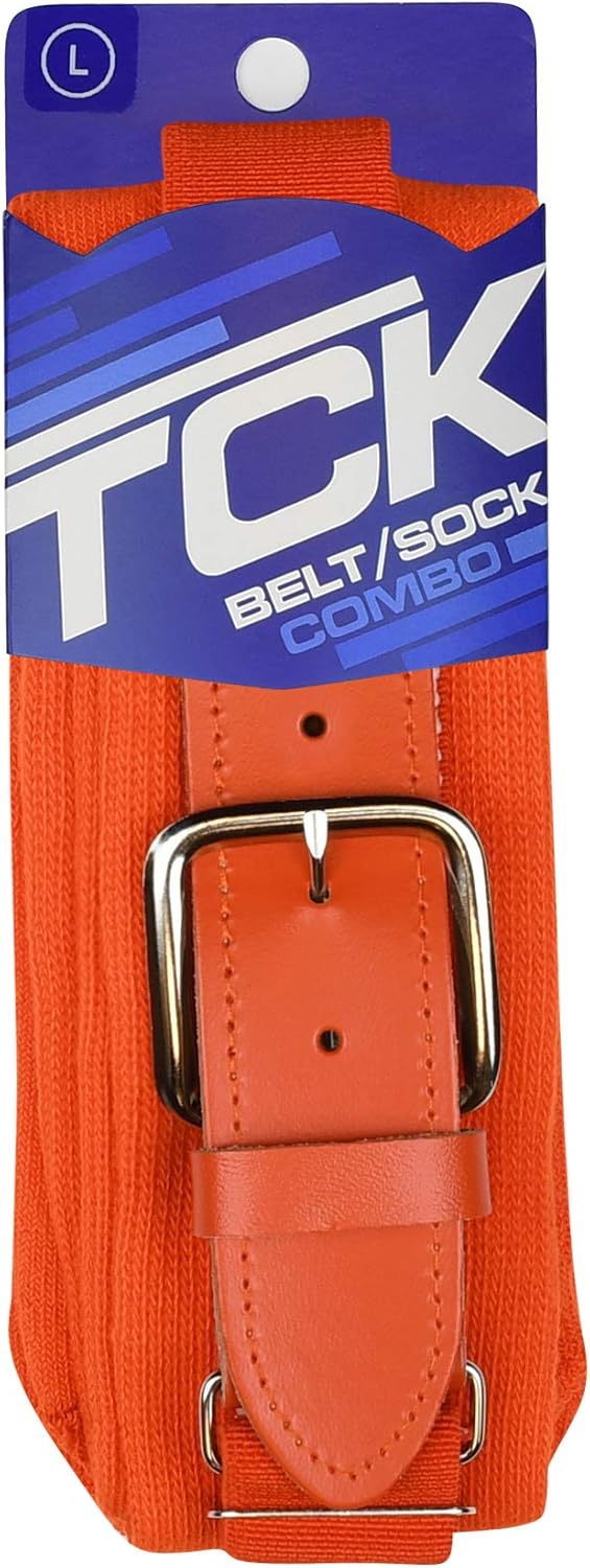 TCK Baseball or Softball Sock/Belt Combo- Youth & Adult Sizes for Boys and Girls Men and Women