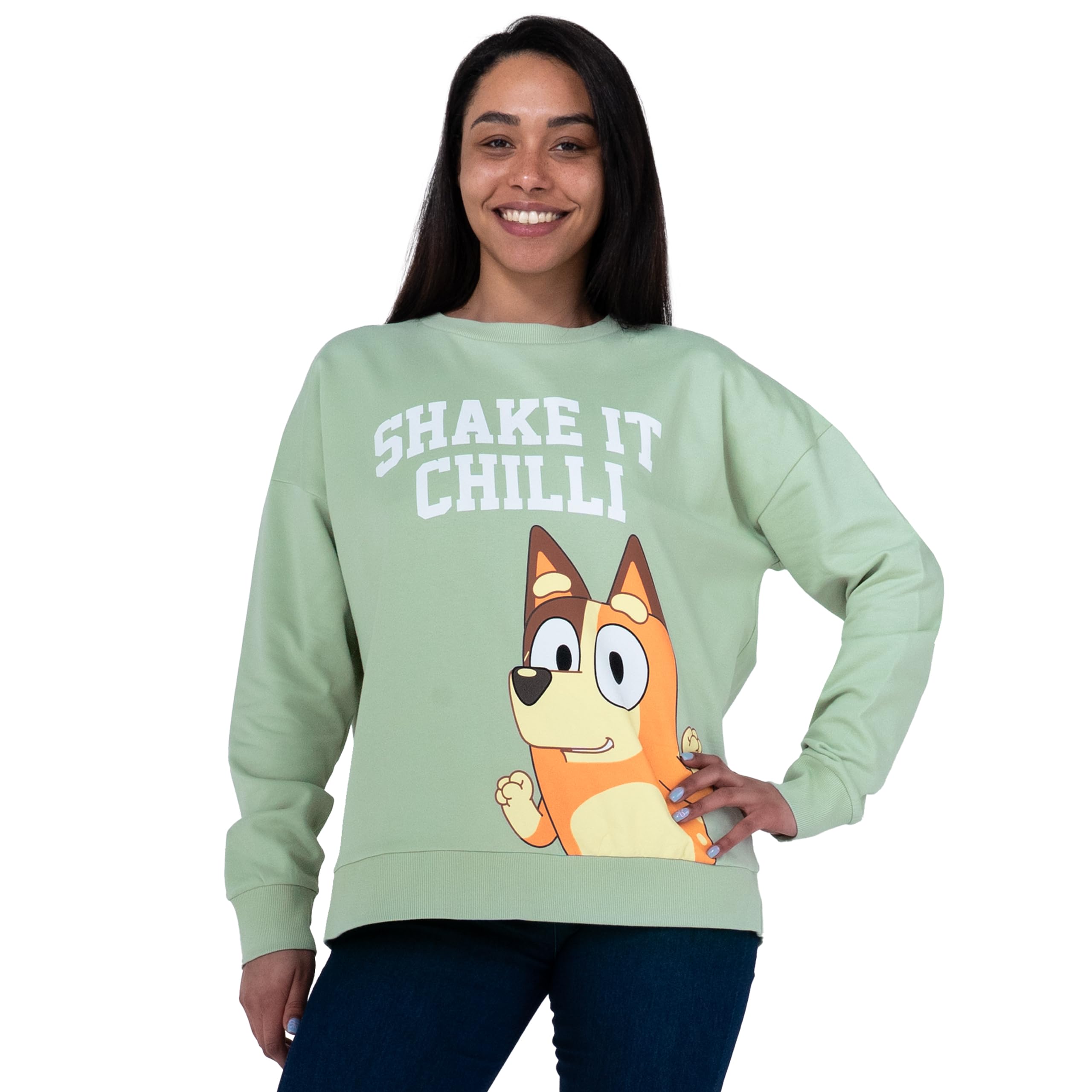 Bluey Bluza, Damska Bluza Chilli, Bawełniana Bluza Dla Kobiet, Długi Rękaw