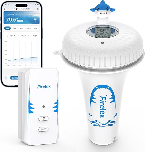 2.4G WiFi Pool Thermometer Wireless Floating with App Remote 980ft