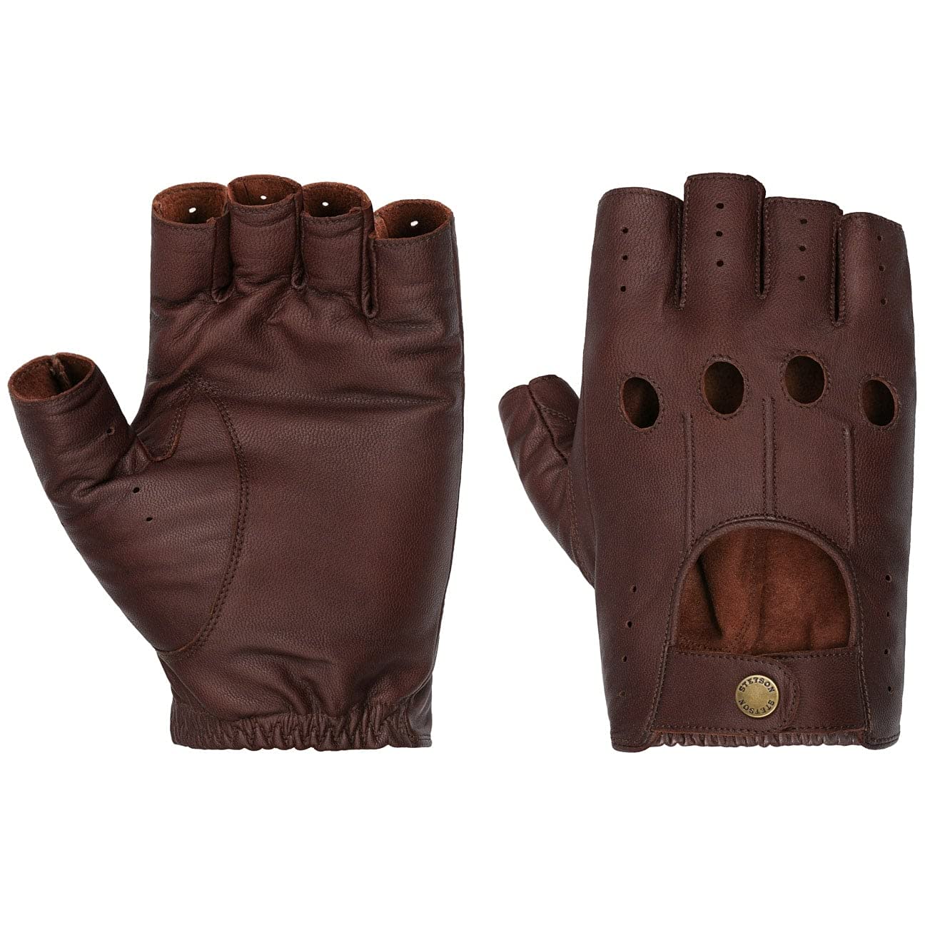 Stetson Summer Oily Goat Nappa Handschuhe Fingerlose Handwärmer Elegante Lederhandschuhe Herren Frühjahr Sommer