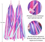 PLATT Poignée de vélo Streamers Rubans colorés Tassel pour les filles Garçons Poignière de vélo Scooter Handgrip (1Pair) pour enfant