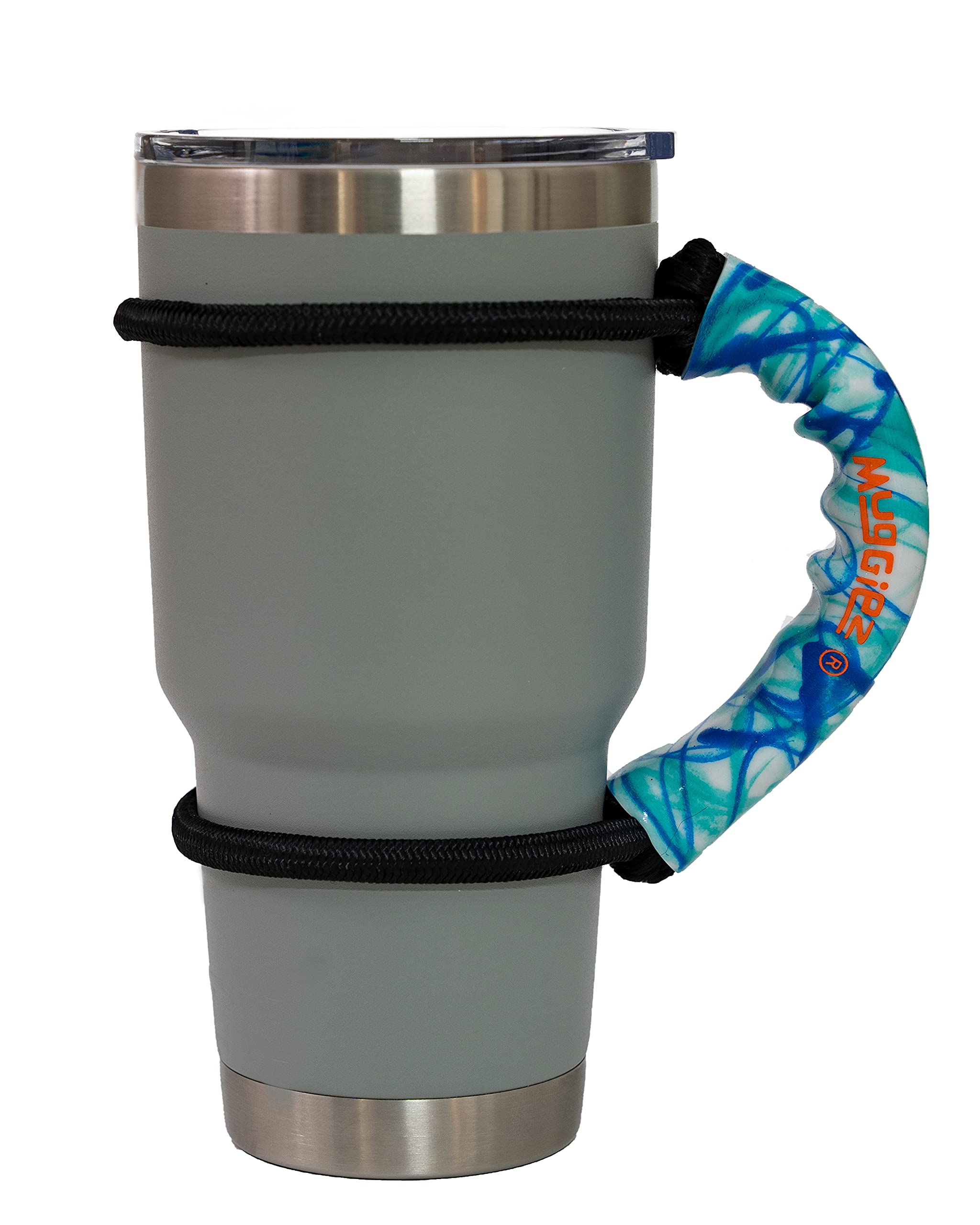Universal Drink Handle, Ocean Water - Royal Blue & Teal, The Original Cup Handle, Premium Quality, Tough, Cups, Mugs, Bottles, Cans, Tumblers