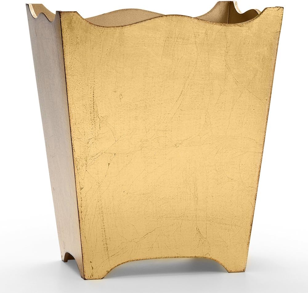 Classico Gold Leaf Waste Basket
