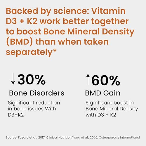 Miniatura 5 de Himalayan Organics Vitamina D3 con K2 como suplemento MK7 - 120 tabletas vegetales