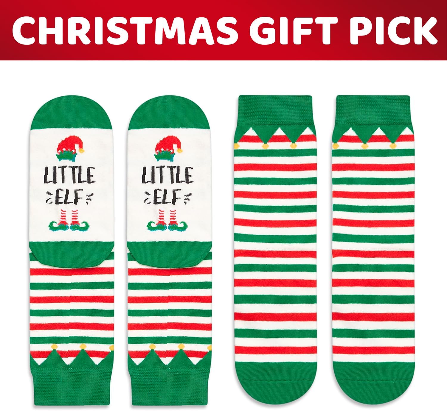 HAPPYPOP Christmas Socks - Xmas Gifts with Greeting Card for 2-12 Year Old Boys Girls - Image 6