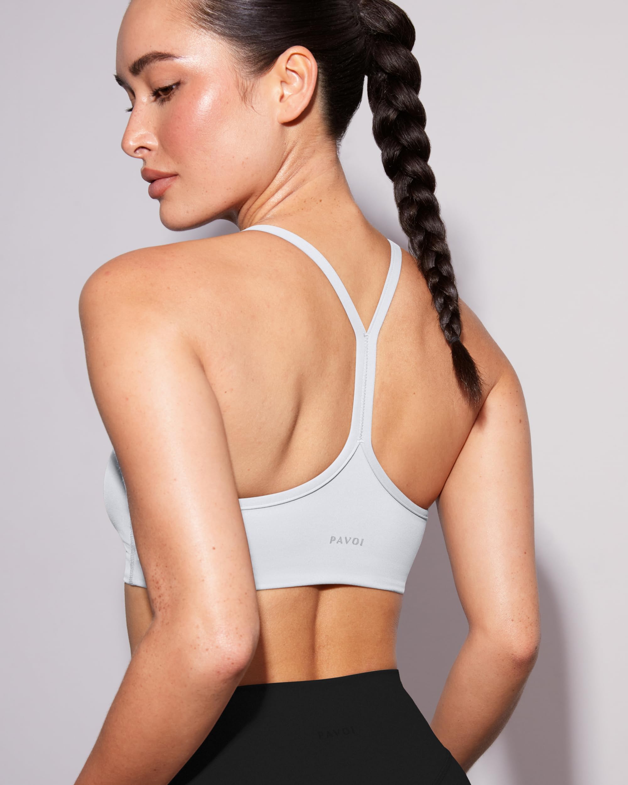 PAVOI ACTIVE Racerback-Sport-BHs für Damen, U-Ausschnitt, FlexFlow