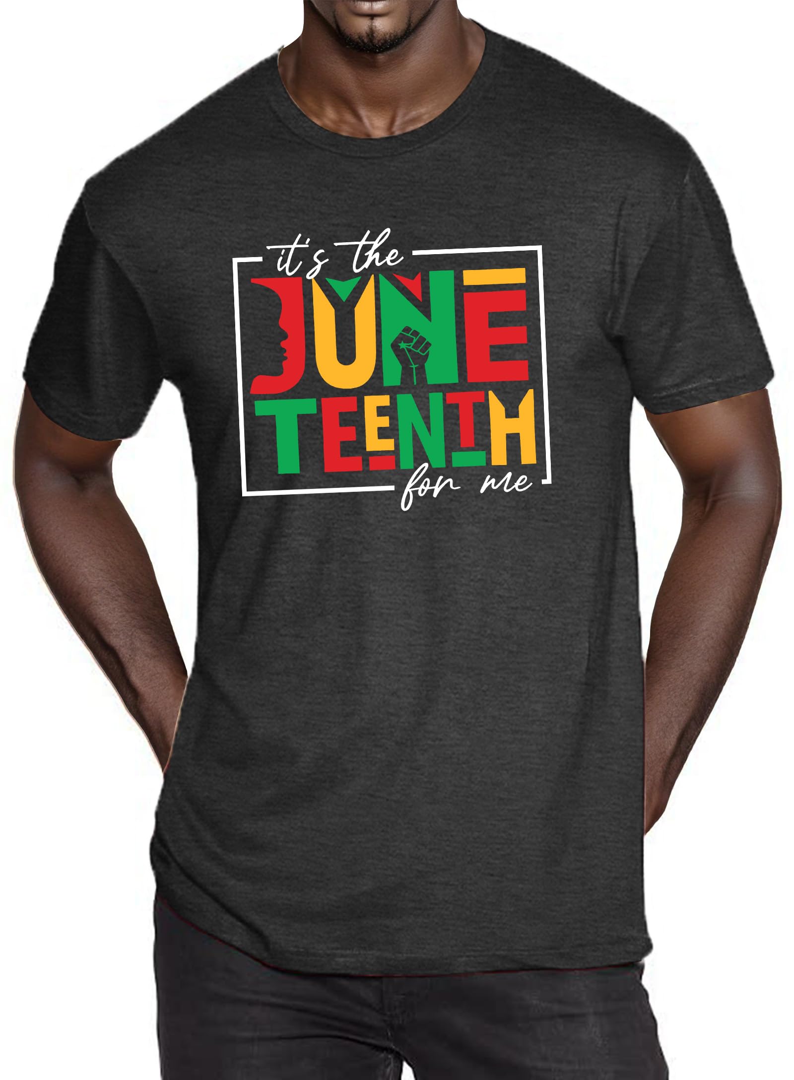ELDPS Juneteenth Shirts for Men: Since 1865 Juneteenth T-Shirt African American Freedom Tops June 19th Short Sleeve Tees