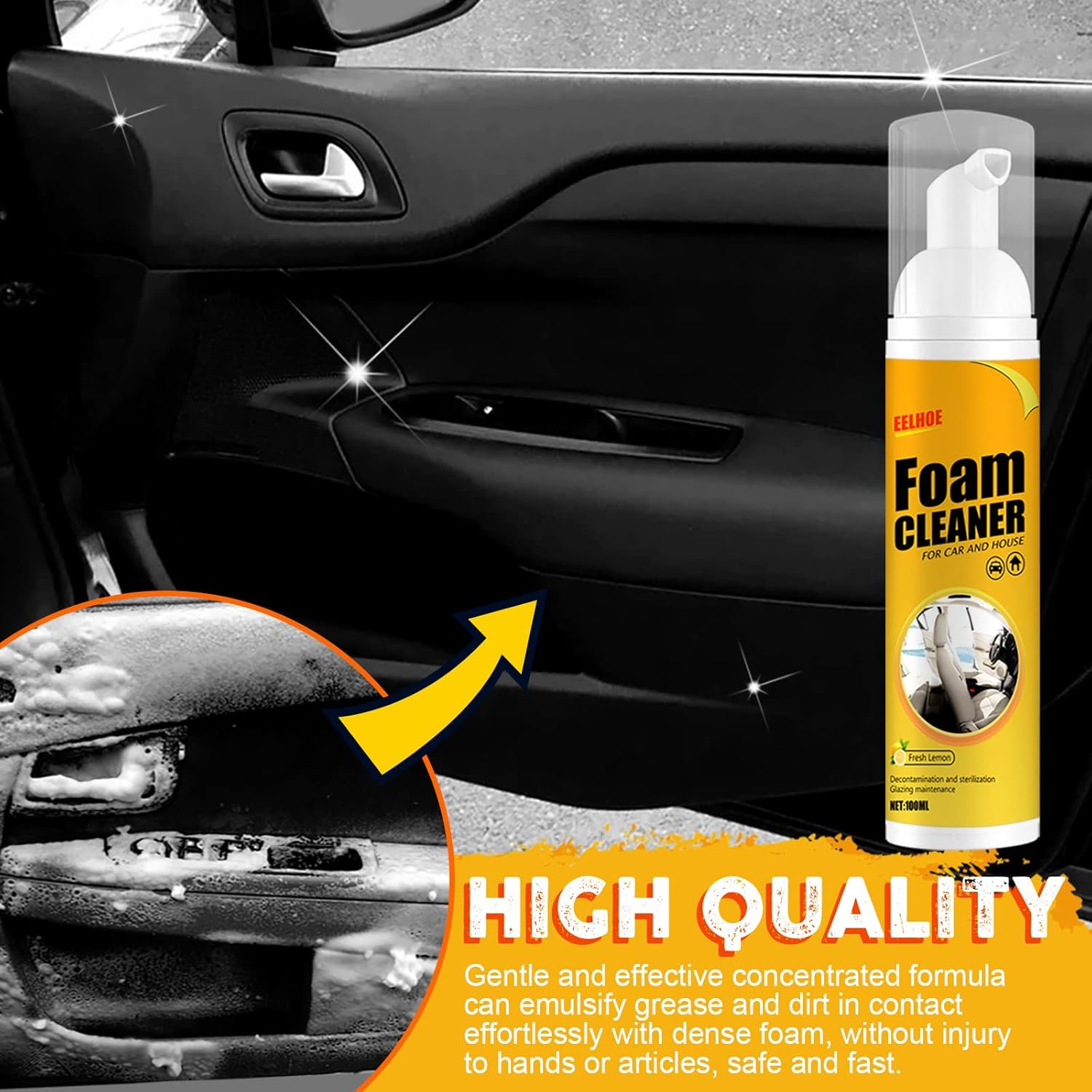 Buy Multifunctional Car Foam Cleaner, Foam Cleaner All Purpose, Foam