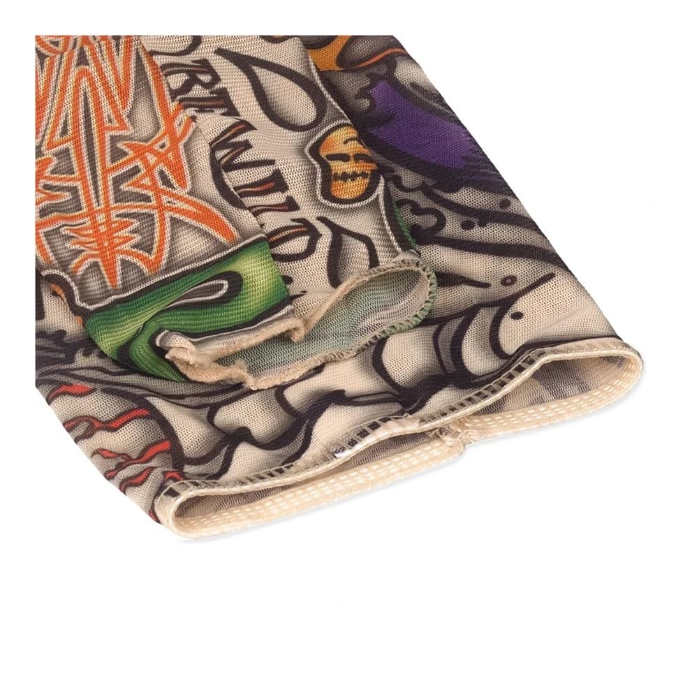 Manga de brazo con diseño de flores, manga de tatuaje para verano, manga de hielo fresco, protector solar, manga elástica para brazo UV