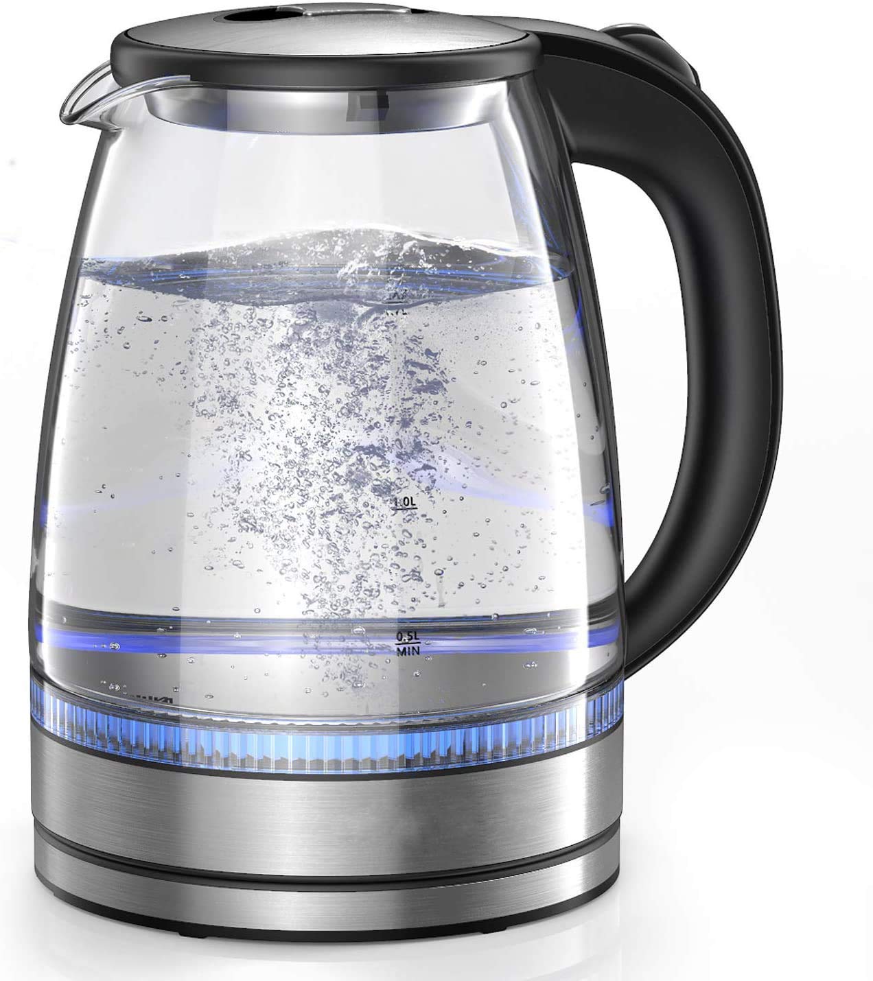 Buy Qualimate Electric Glass Kettle Water Heater Jug Hot Water Bottle Tea  Maker Boiler Machine 1.8L Online at Low Prices in India - Amazon.in