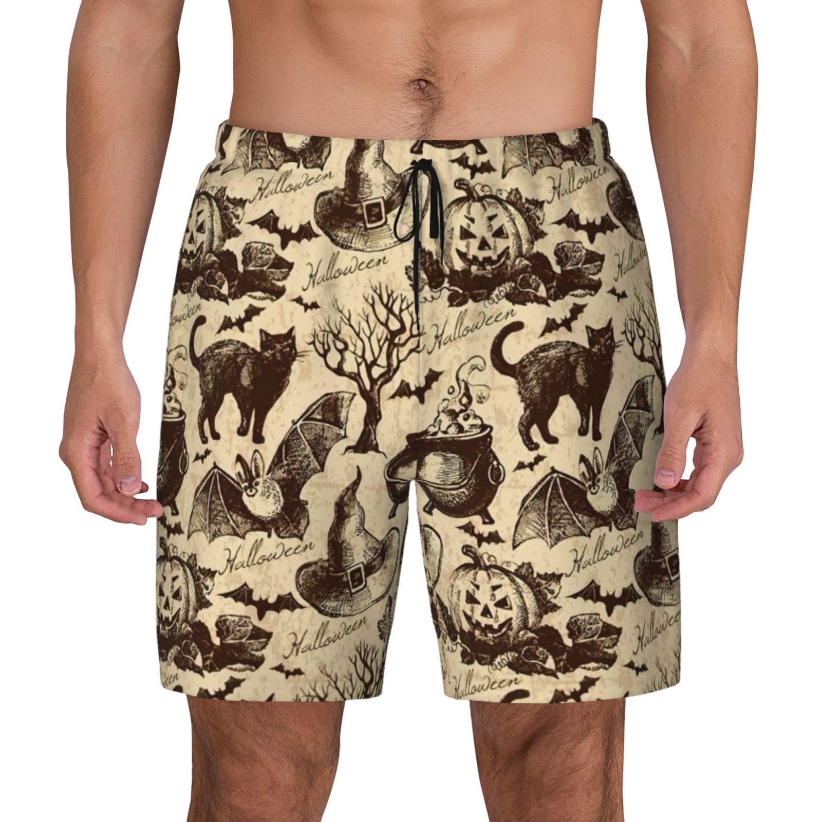 Short de plage double couche EdWal imprimé chapeau de sorcière premium - 8