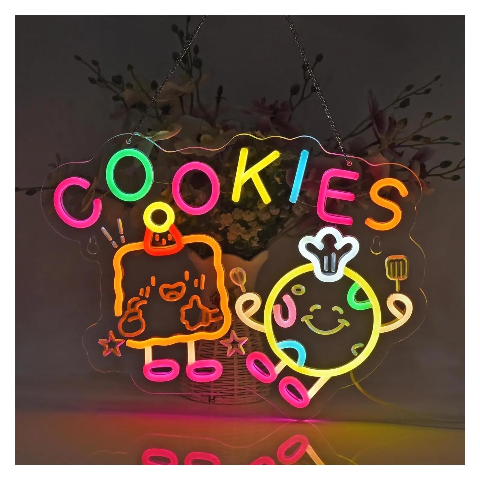 LEMST Sign Lamp Bakery Theme LED Neon Sign for Kitchen Wall Decor USB Powered Dimmable Light for Cafe Dessert Shop Decoration 40X30cm/15.7x11.8in