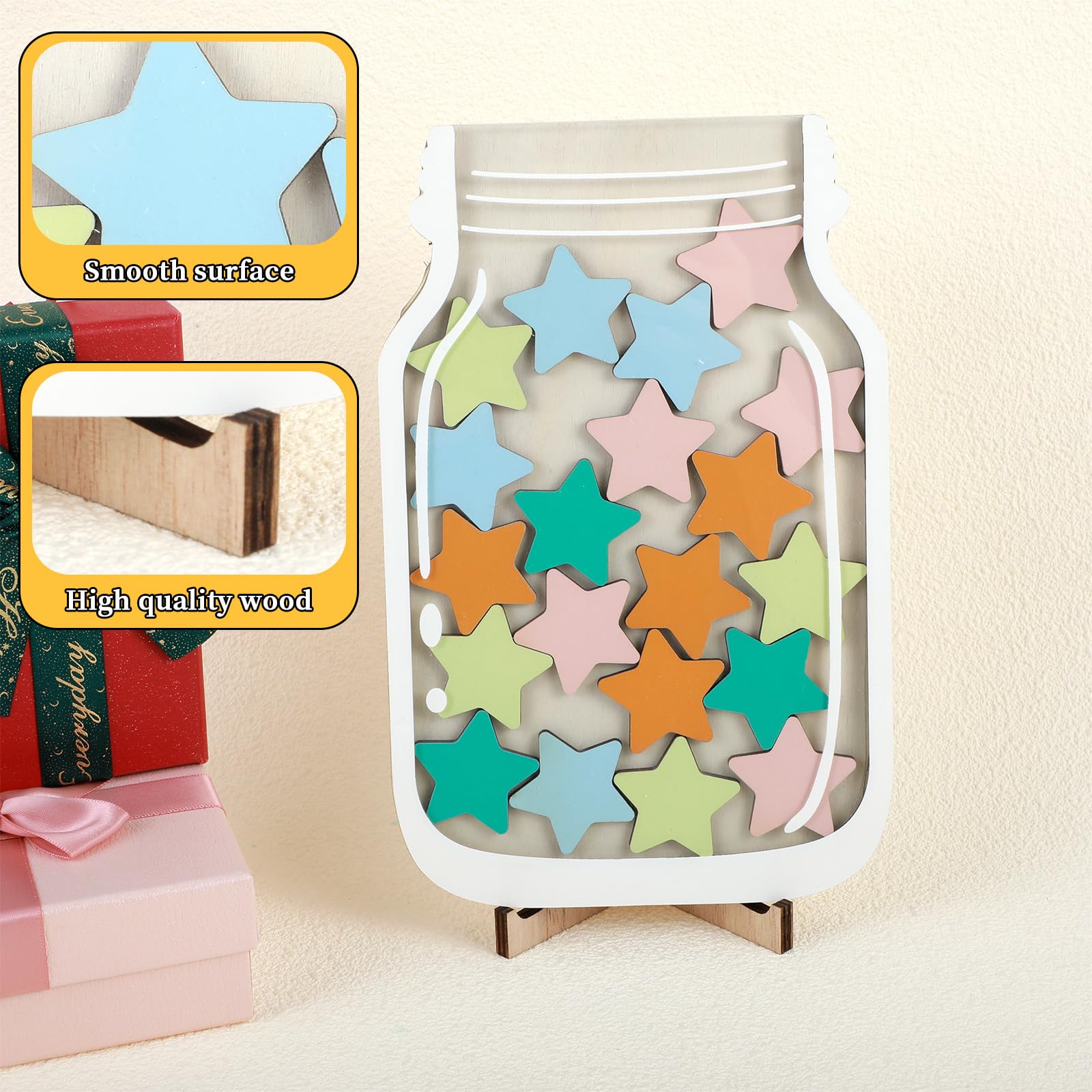 Belohnungsglas Für Kinder Mit 30 Sternen - Motivationssystem Für Zuhause & Schule