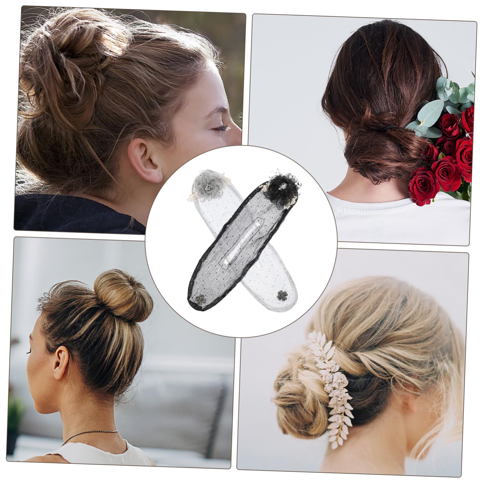 PACKOVE 2pezzi Per Chignon Accessori Per Per e Ragazze Maker Chignon Facile Usare Per Acconciature e Casual