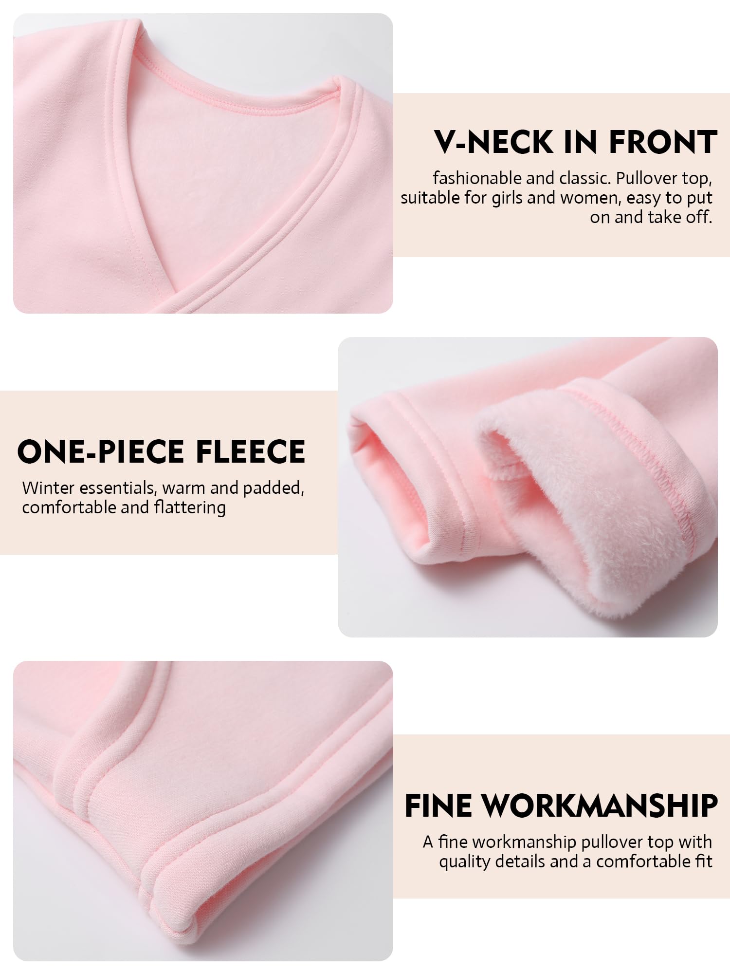 Bezioner Cache-Coeur de Danse avec Polaire Veste de Ballet Manches Longues Manteau Hauts de Danse pour Enfants Filles Femmes