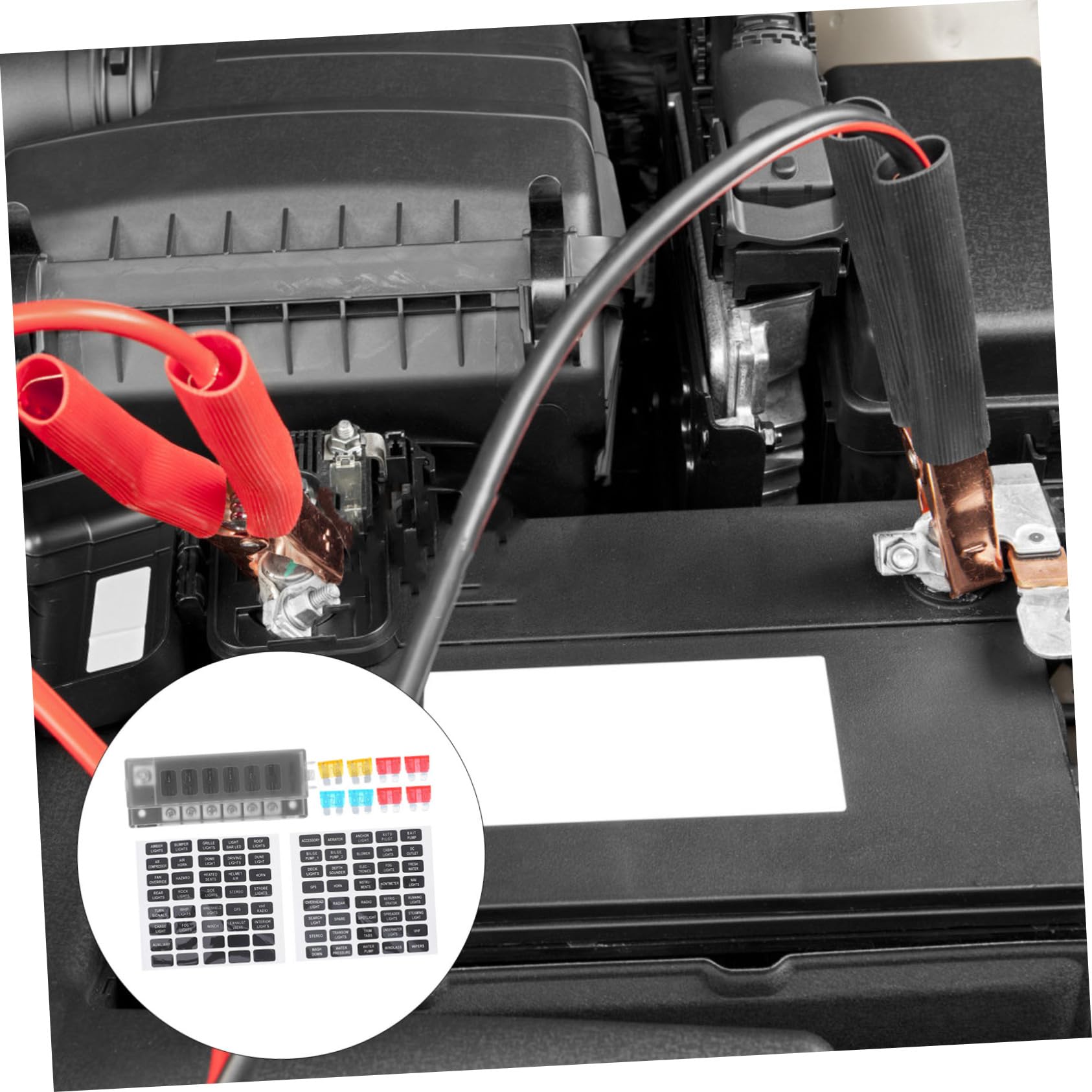 Fusibile Auto Blocco 6 Vie Pbt PC con 6 Posizioni a Massa
