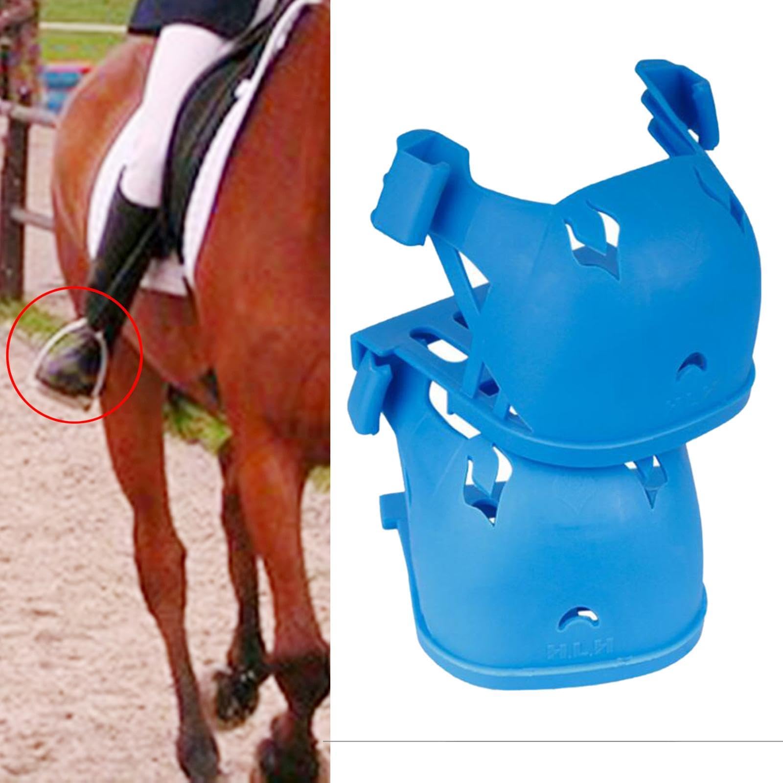 2 Stück Steigbügelbezug Pferd Sattel Steigbügelabdeckung REIT Zubehör mit Langlebigem Pp Material für Einfache Montage für Erwachsene Outdoor Training