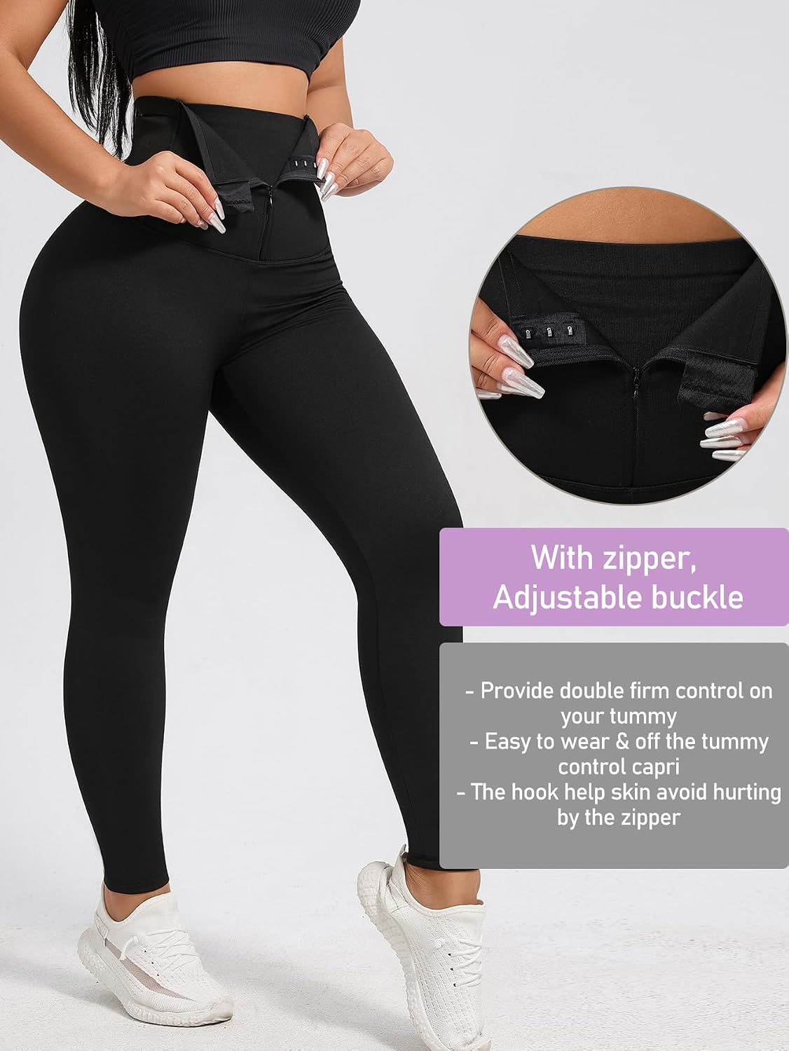 Plue Size Women's High-Waist Sculpting Yoga Pants - Tummy Control & Booty Lifting Leggings for Gym, Running & Yoga