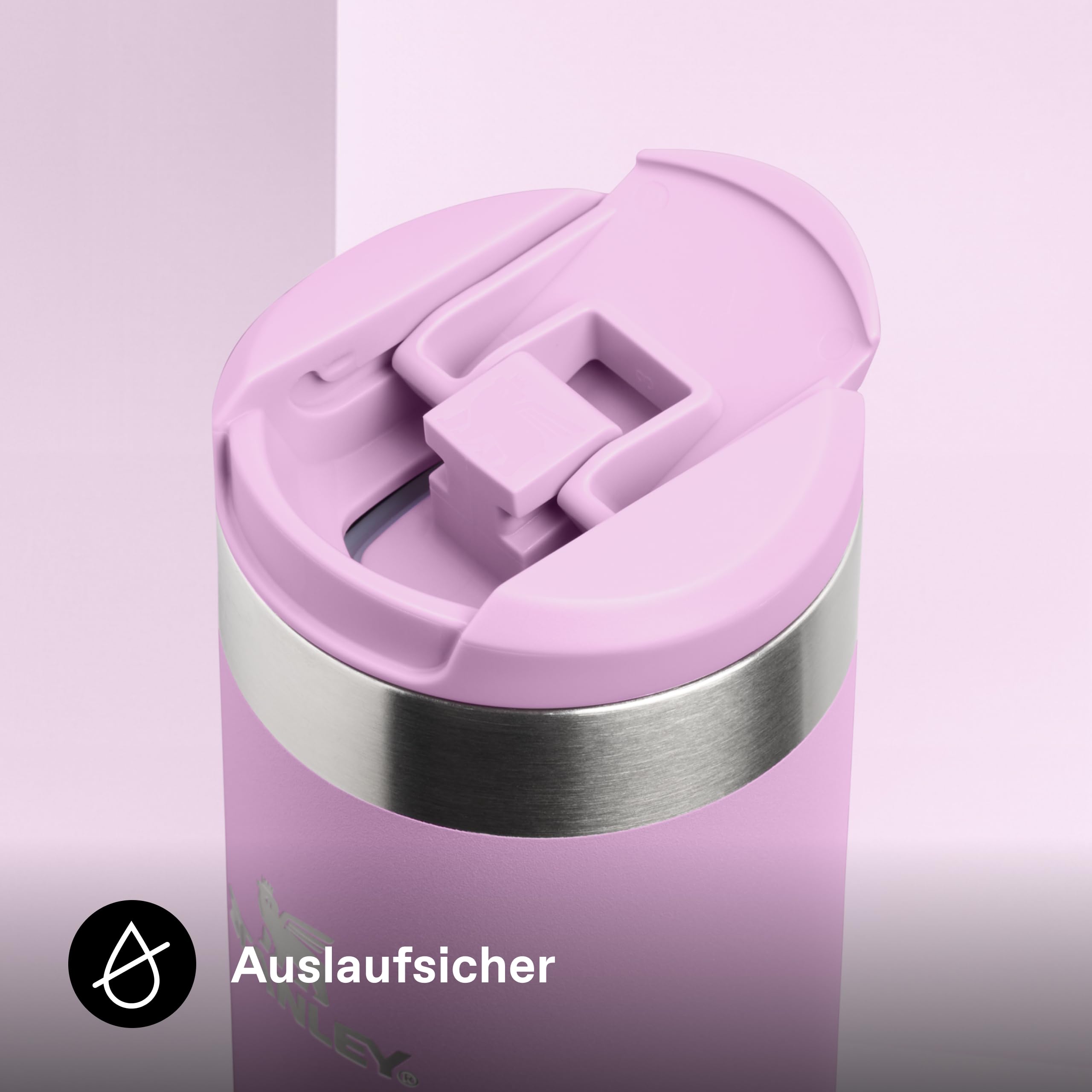 STANLEY 1913 Aerolight Transit Thermobecher 0.47L - Lilac | Hält 6 Std. heiß - 8 Std. kalt - Spülmaschinenfest - Auslaufsicher - Becherhalter kompatibel