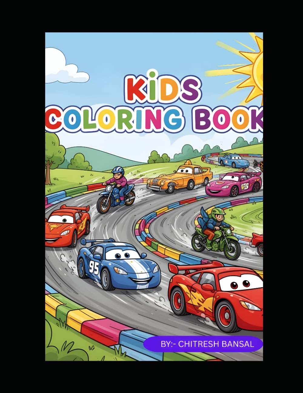 Cars and Bikes Coloring Book for Kids Fun Cars & Bikes Coloring Book Little Drivers Coloring Book My First Cars and Bikes Coloring Book Kids Vehicle Coloring Book