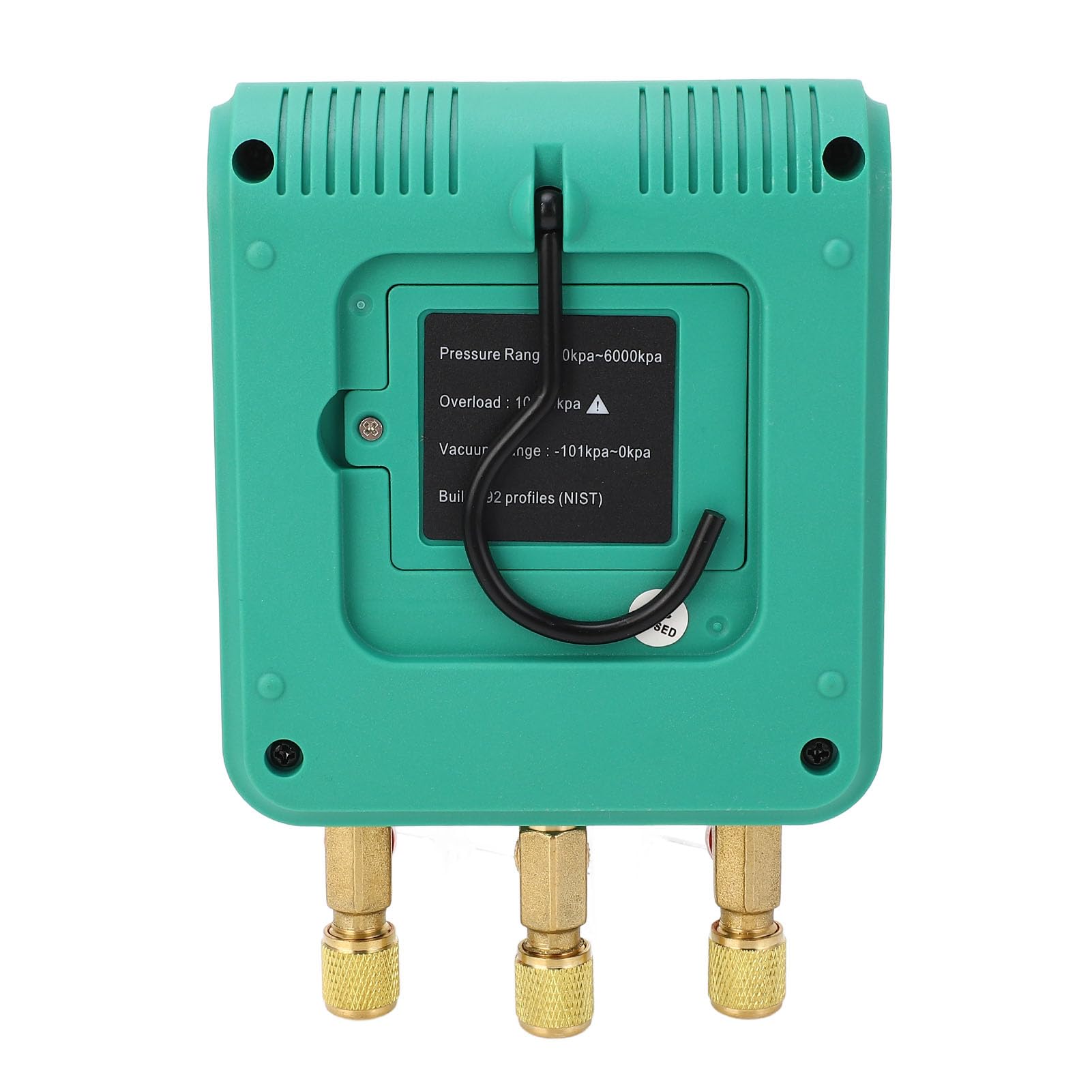 AMONIDA Manómetro de Colector Digital de Alta Precisión para Reparación de HVAC y Aire Acondicionado de Automóviles, Probador de Presión de Vacío con Unidades de Medición Múltiples, 0-6000 Kpa