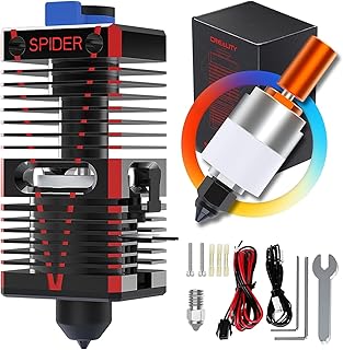 Official Creality Spider Speedy Ceramic Hotend Kit,2023 Newest Upgrade 300℃ High Temperature High Flow Extruder Hot End Bi-Metal Heat Break for Ender 3 Pro/V2/MAX,Ender 5/Pro/Plus,CR-10/S4/S5,Ender 6