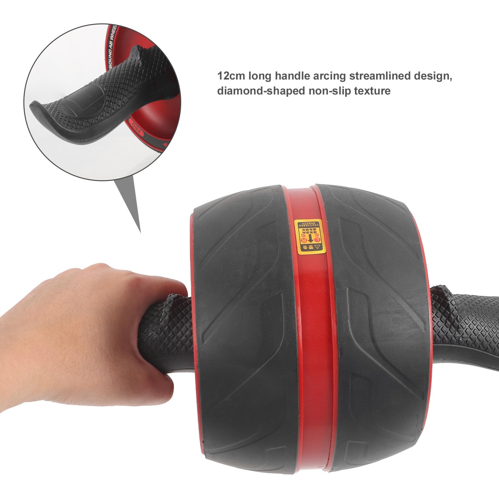 DOITOOL Rodillo de Rueda para Abdominales con Rebote Automático y Alfombrilla, Equipo de Fitness Abs para Entrenamiento en Casa y Ejercicio de Fuerza Abdominal