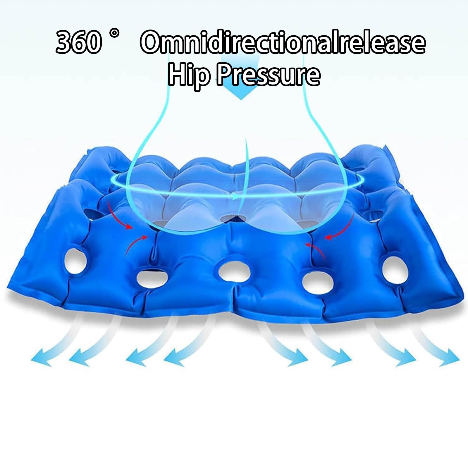Materasso antidecubito con pompa ad aria, design impermeabile per alleviare la pressione e comfort