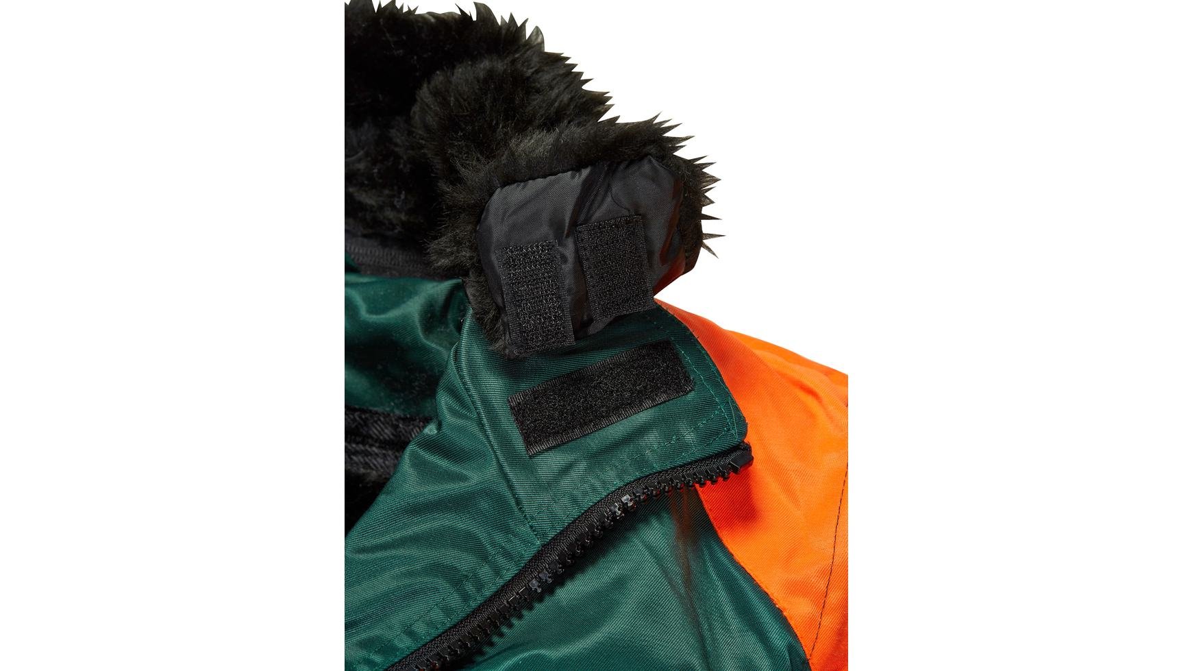 Pilotenjacke S, grün, orange