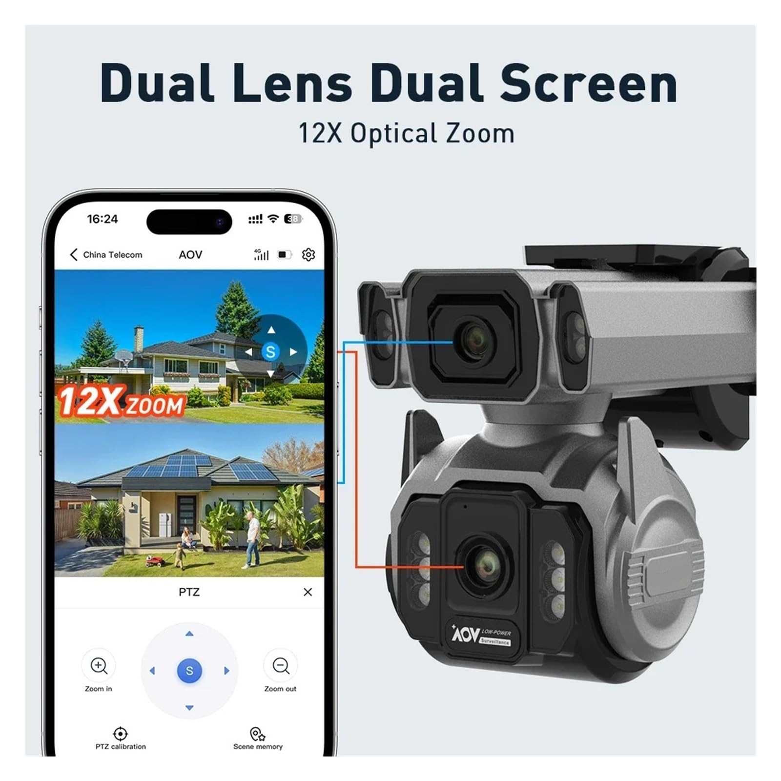Caméra Solaire 4G Extérieure De Vidéosurveillance Domestique CCTV