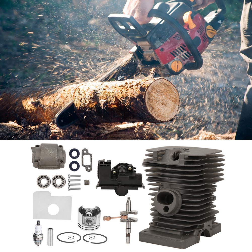 018 MS180 Kit Cilindro Pistone Albero Motore per Motosega, Affidabile Gruppo Cilindro da 38 Mm per Accessori Motosega, Kit Parti per Professionisti, Materiale in Lega di Alluminio