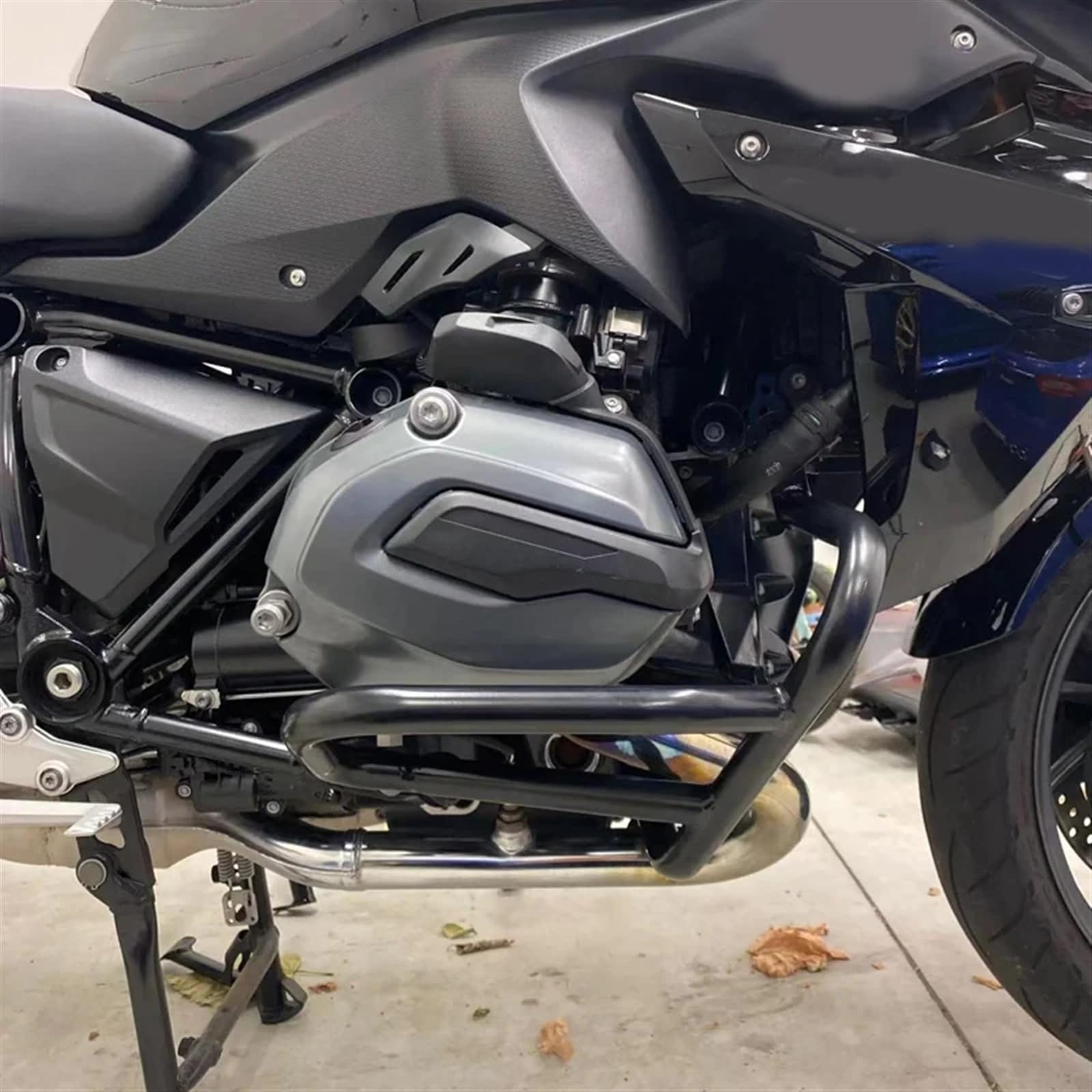 Moto Crash Bars Pour BMW Pour R 1200 R 2015 2016 2017 2018 Pour R1200RS Pour R1200R Moto Autoroute Crash Bar Moteur Garde Pare-chocs Stunt Cage Protection Autoroute Crash Bar Protection(Black)