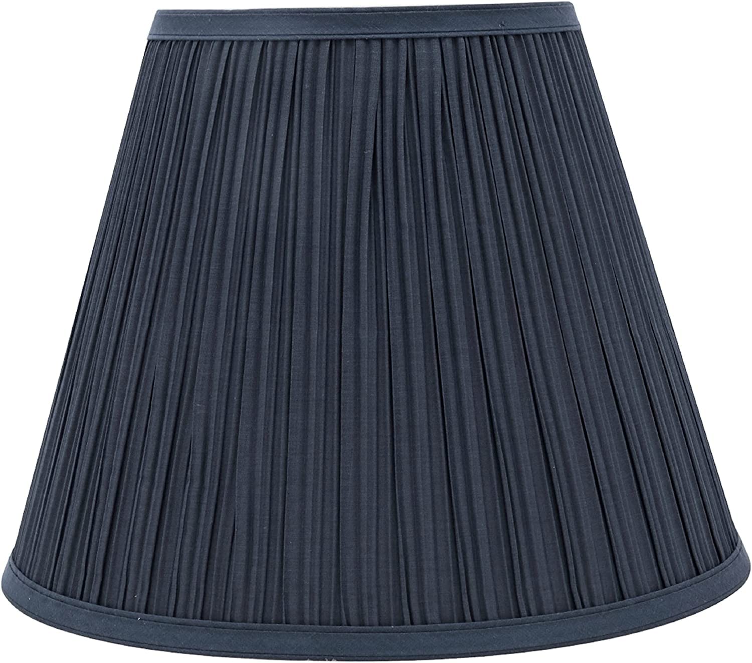 Aspen Creative 33051A, Transitional Pleated Empire Shaped Construction Lamp Shade in Dark Blue, 13" Wide (7" x 13" x 10") Spider lampshade