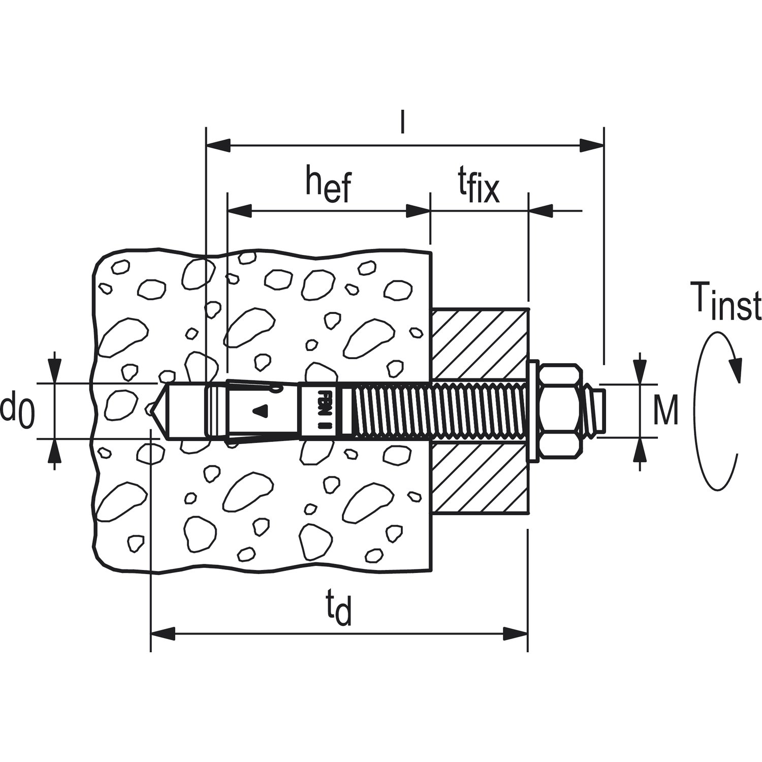 Image secondaire de fischer - Goujon FBN II 10/160 en acier électrozingué/Boite de 20