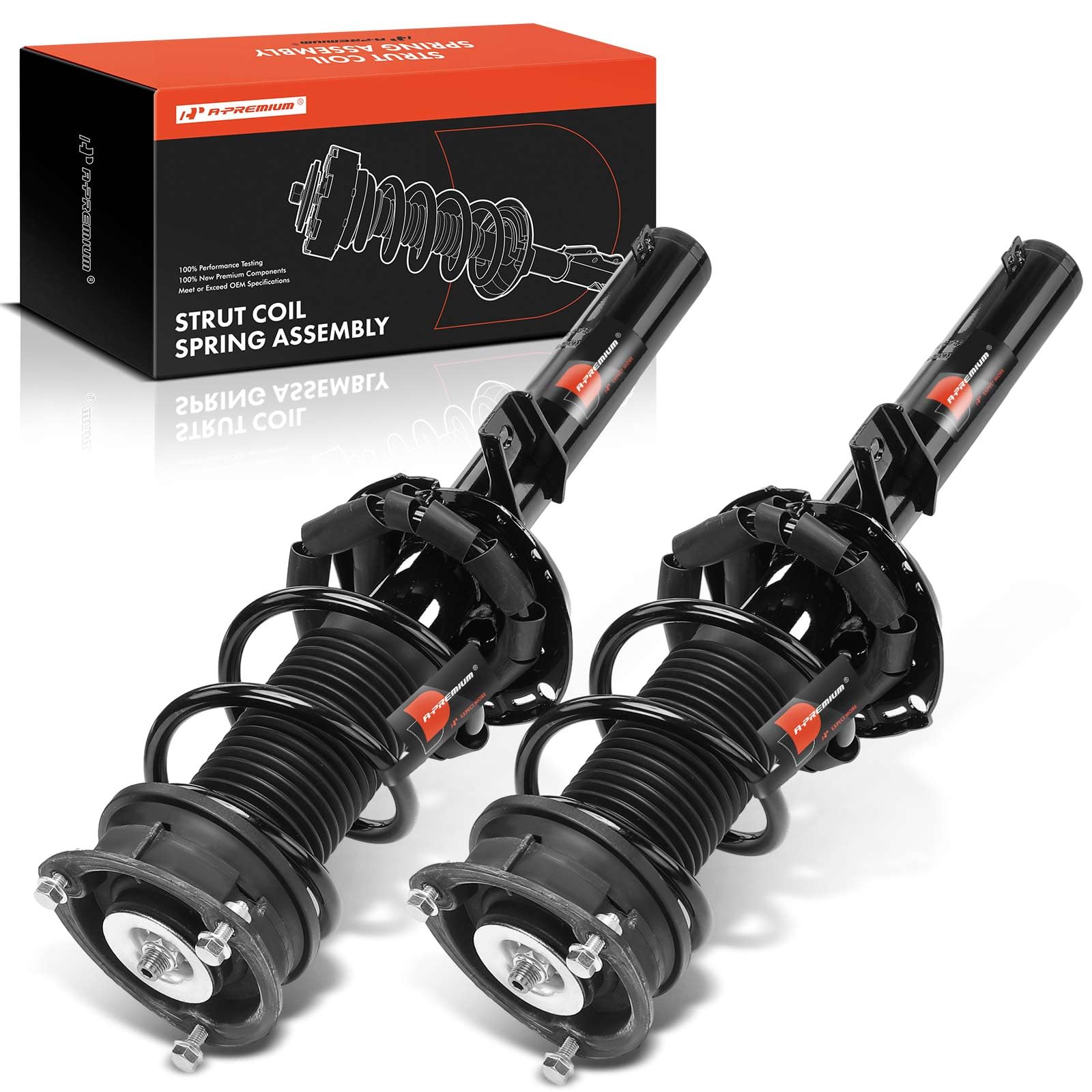 Photo 1 of A-Premium Front Pair (2) Complete Strut and Coil Spring Assembly Compatible with Audi A3 2015-2017, A3 Quattro 2015-2017, Driver and Passenger Side