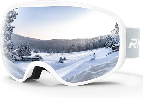 Gafas de esquí para niños, gafas de nieve, regalos para niños y niñas, compatibles con gafas OTGcasco, protección UV